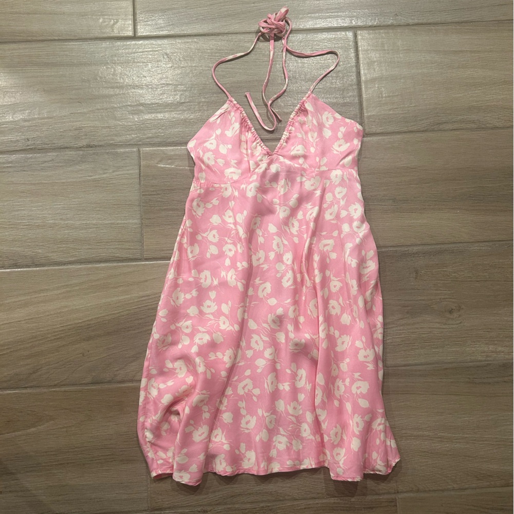 Zara Pink Floral Mini Dress